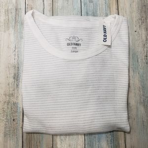 Old Navy  Sparkly Silver Stripes Top!